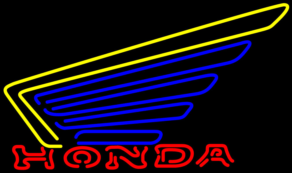 Honda Motorcycles Gold Wing Neon Sign | Motorcycle Neon Signs ...