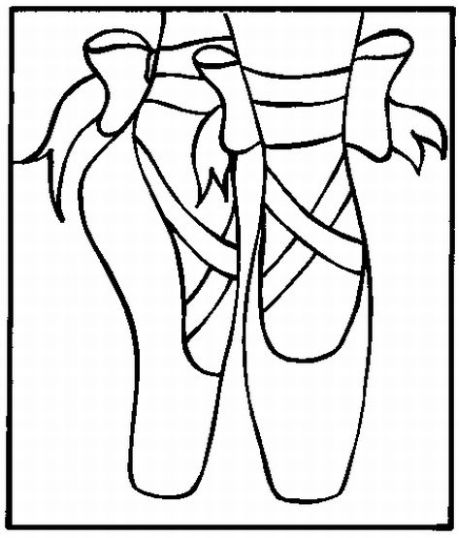 dancing shoes coloring pages - photo #2