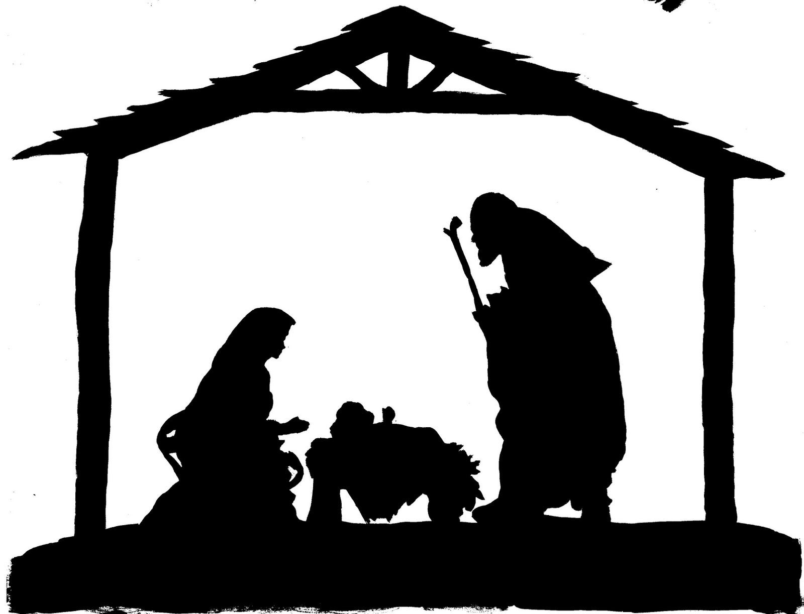 Nativity Silhouette Patterns Cliparts co