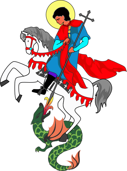Saint George And Dragon Drawing Clip Art at Clker.com - vector ...