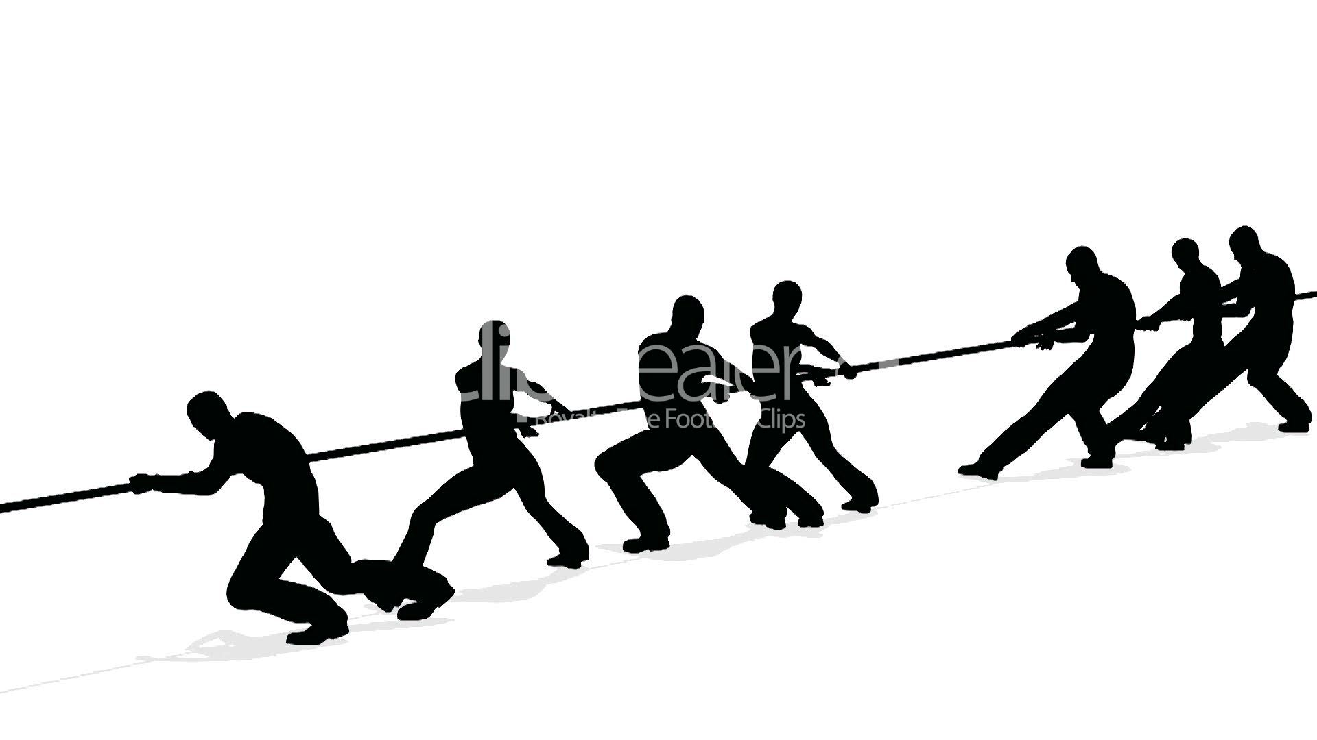 tug-of-war people silhouette: Royalty-free video and stock footage
