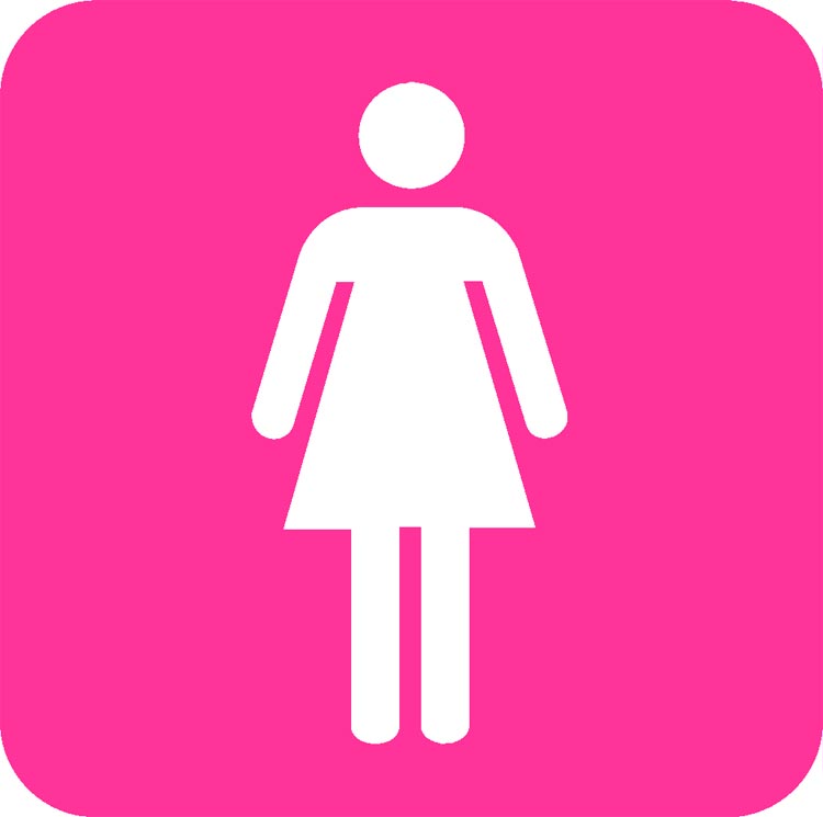 Womens Bathroom Sign - Cliparts.co