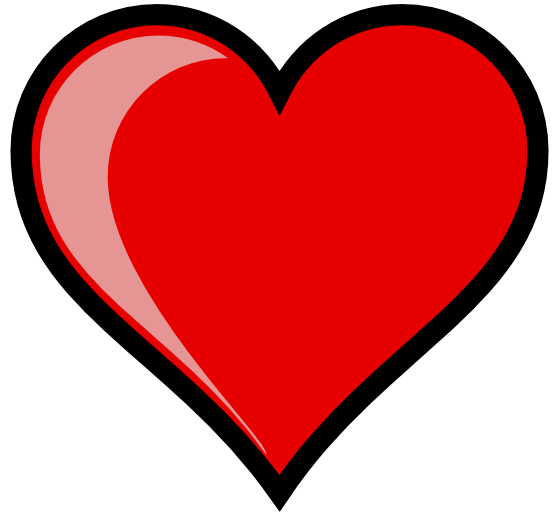 clipartist.net » Clip Art » heart left highlight jon valentine SVG
