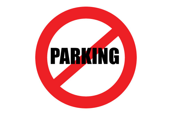 Printable No Parking Sign Red Warning Free Download PDF