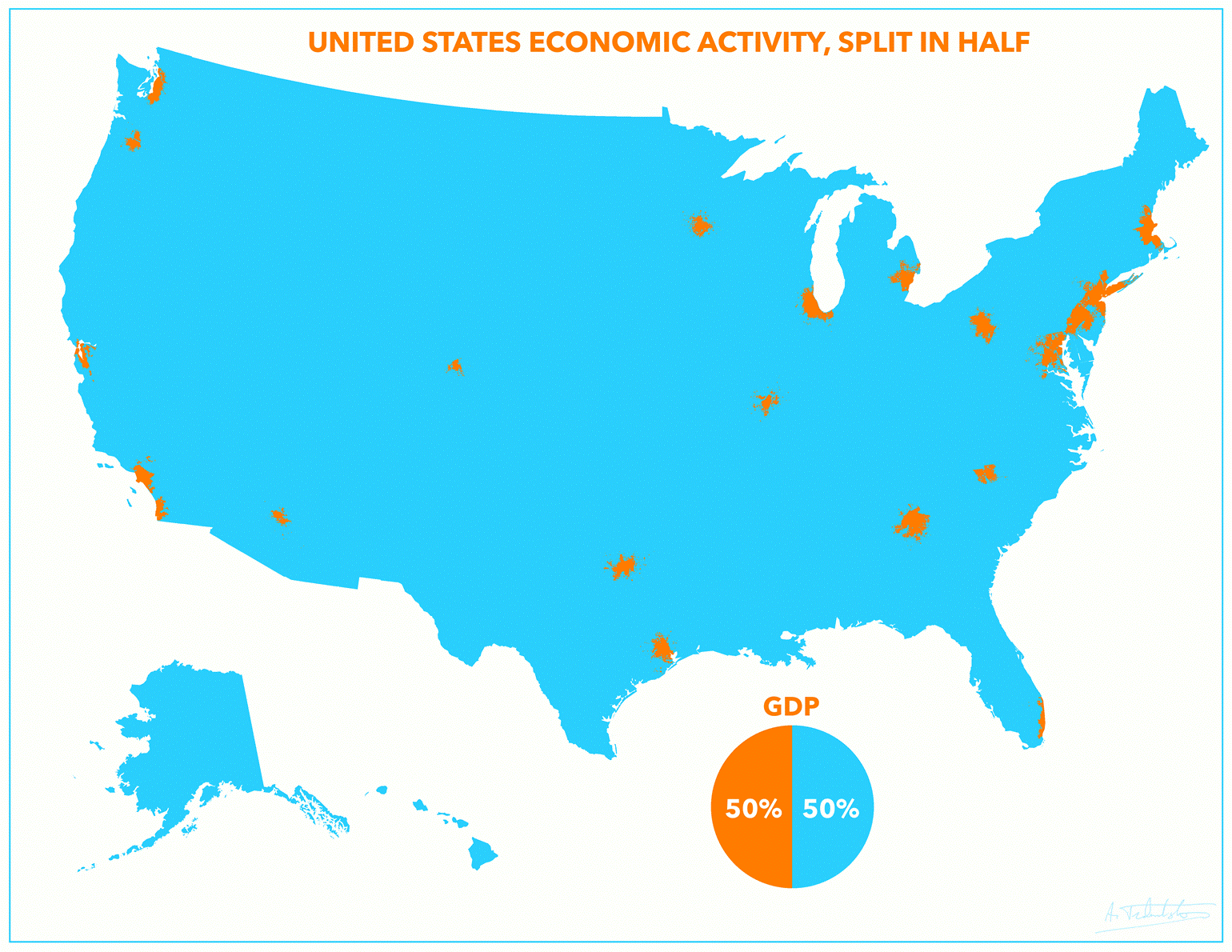 The incredible GDP map that shows half of U.S. output is generated ...
