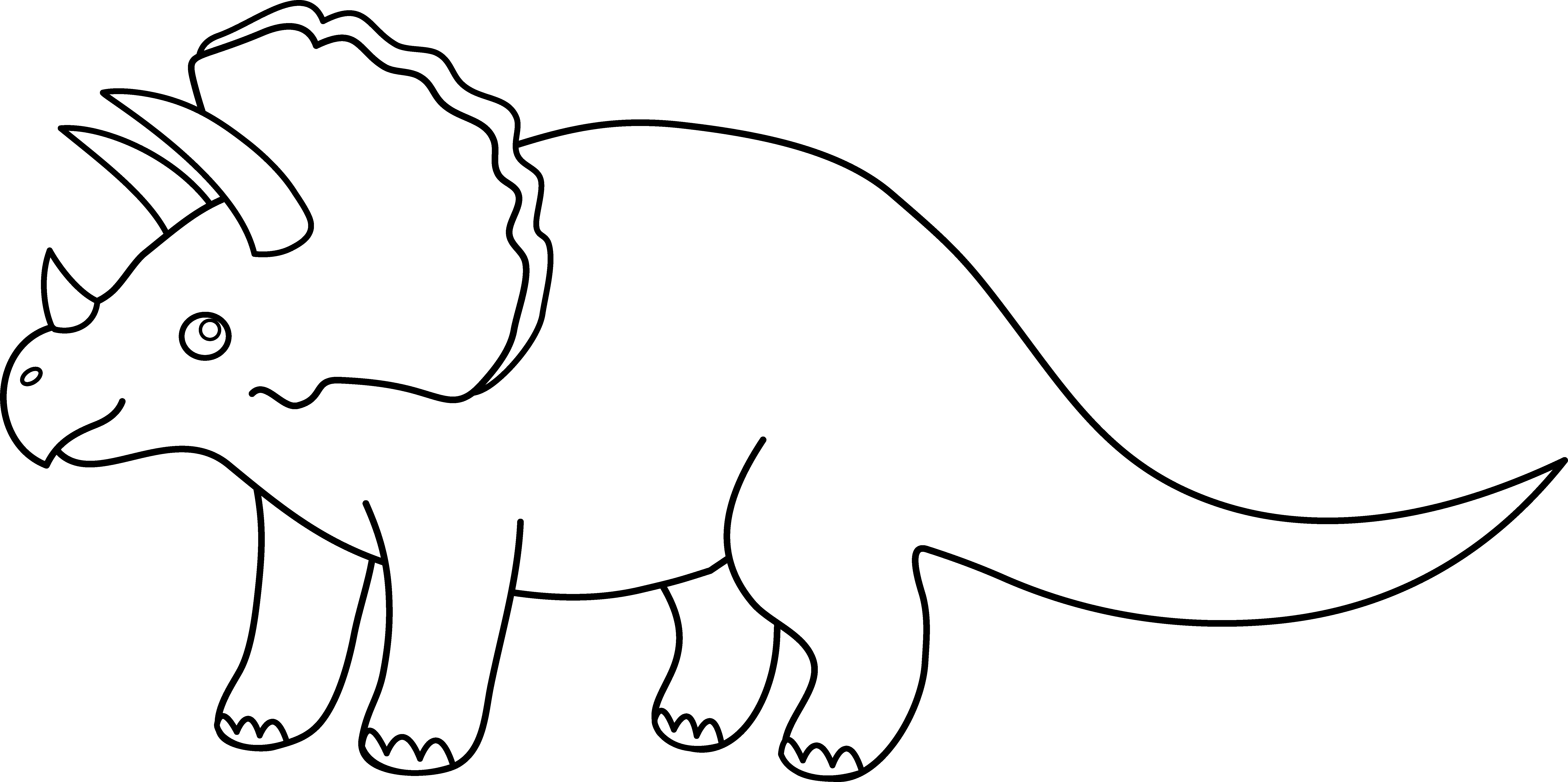 Triceratops Outline Images & Pictures - Becuo