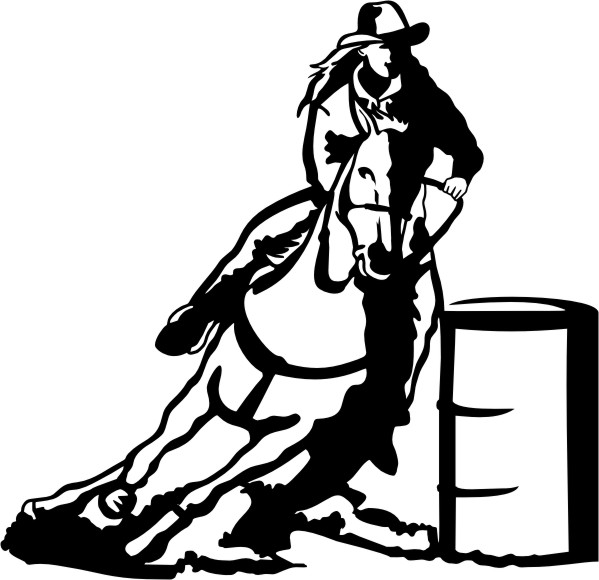 Gallery For > Barrel Racing Silhouette Clip Art