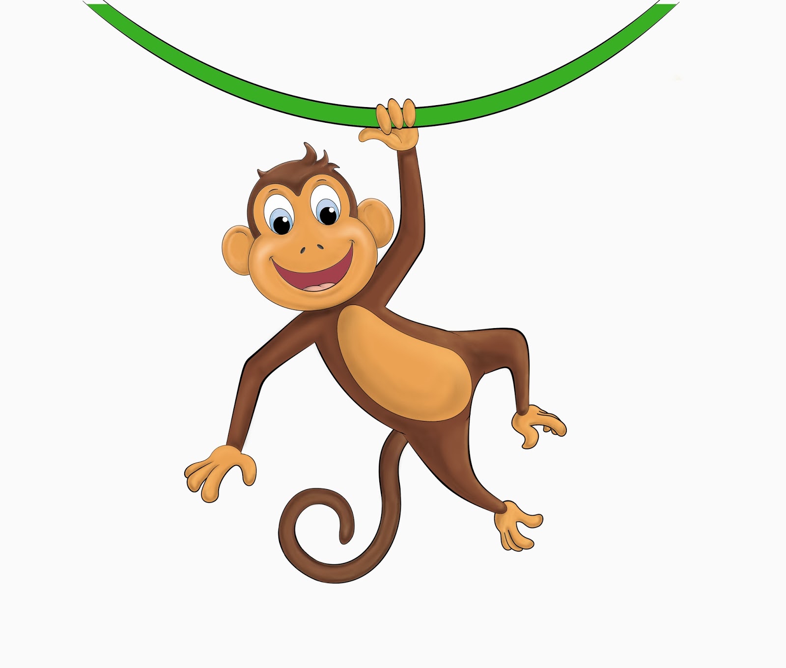 Hanging Monkey Picture - Cliparts.co