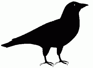 Crow Clipart Black And White - Gallery