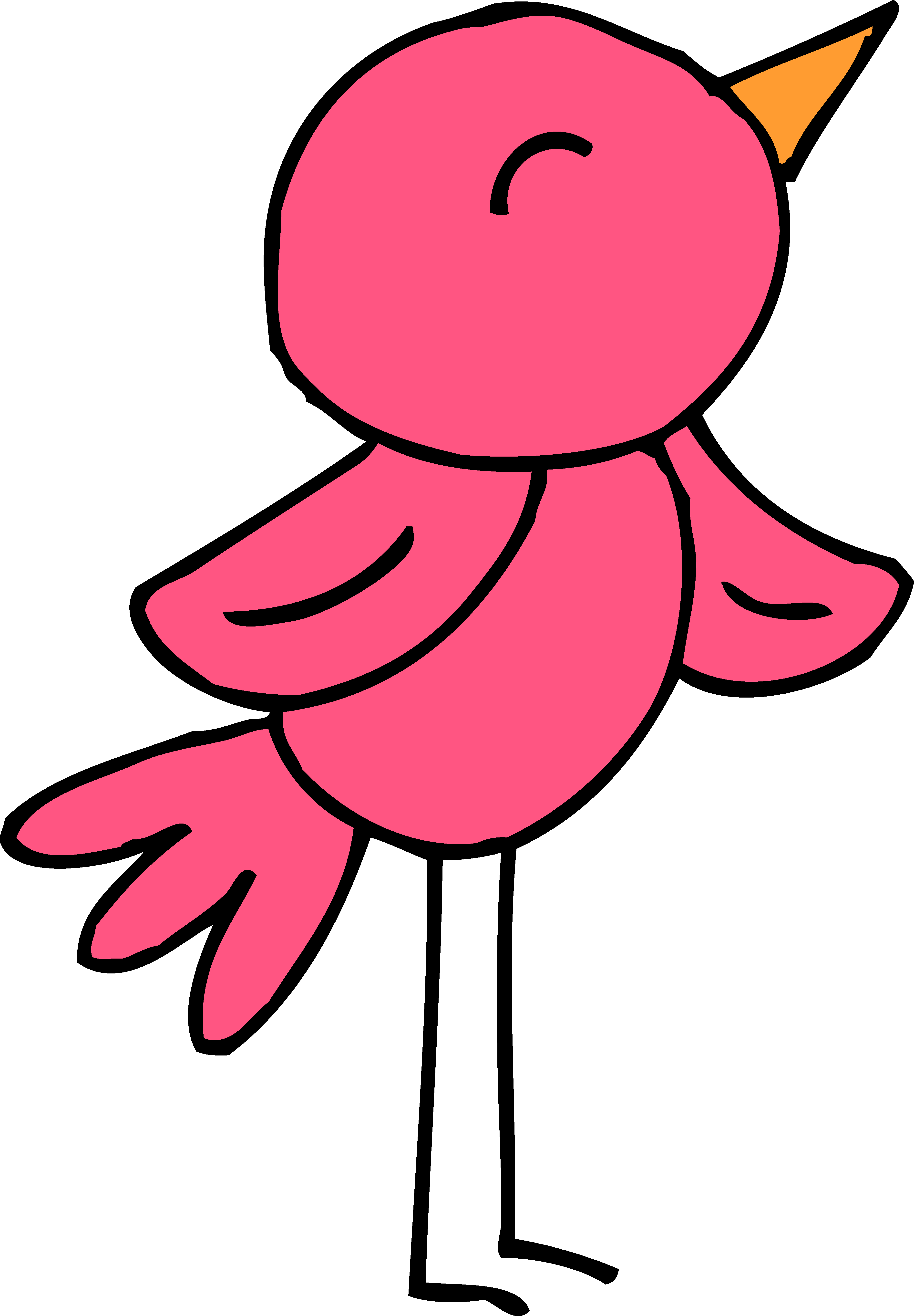 Images For > Pink Bird Clipart