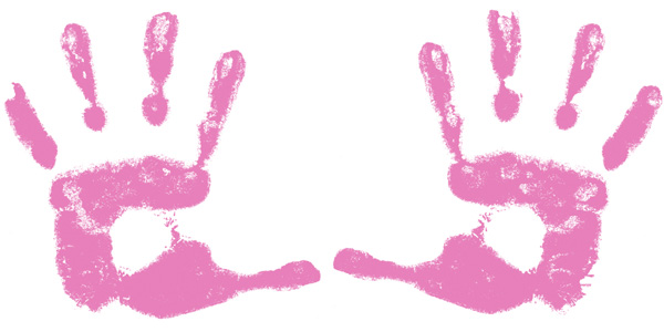 free baby girl footprint clipart - photo #37