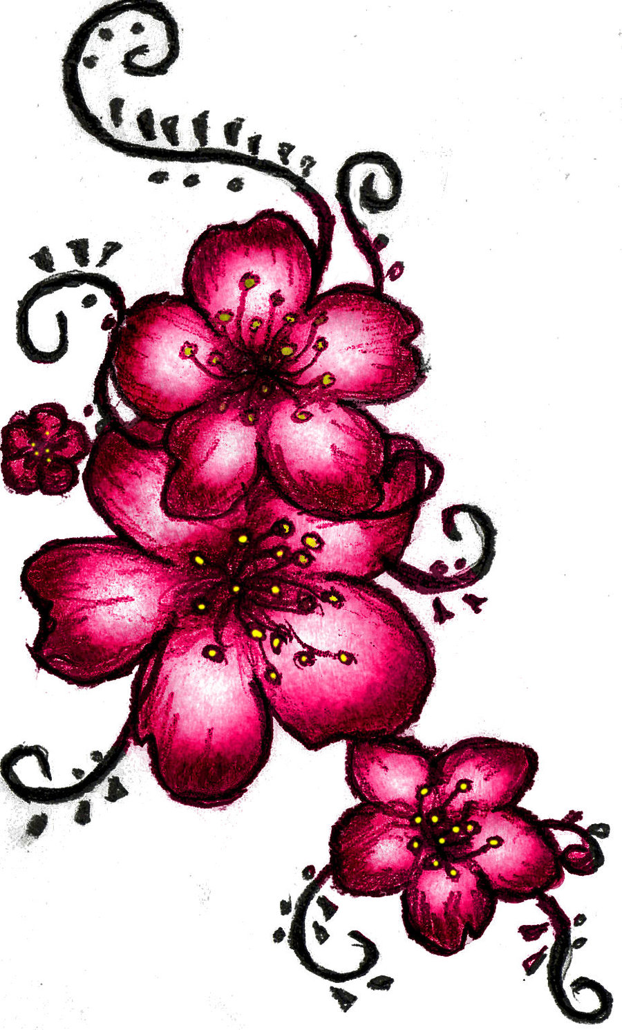 deviantART: More Like Cherry Blossom Henna Tattoo by LSD-ForTheMasses