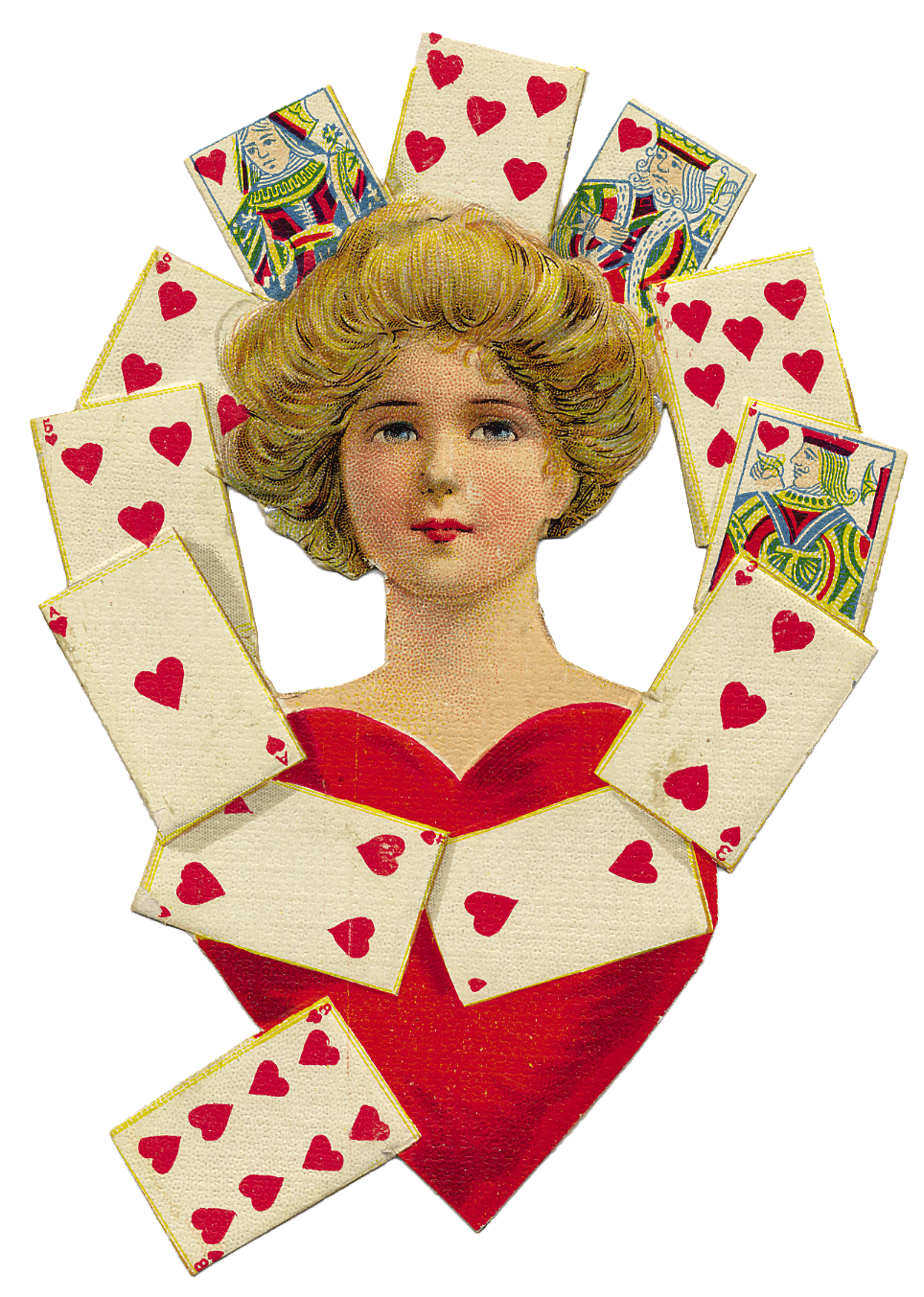 Graphics of the Day ...Vintage Queen of Hearts - The Cottage Market