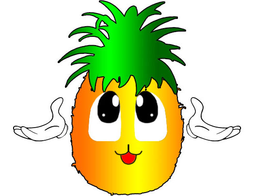 Pix For > Cute Pineapple Clipart