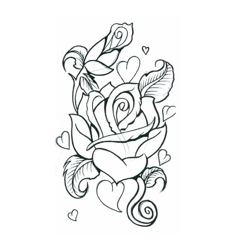 Roses And Hearts Drawings | zoominmedical.