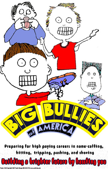 b09) Poster #100- Anti-Bullying Cartoon Classroom Poster for ...