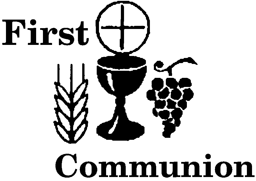 Black And White First Communion Clip Art - ClipArt Best