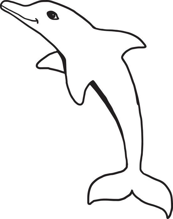 Free Dolphins Coloring Pages for Kids - Printable Coloring Sheets