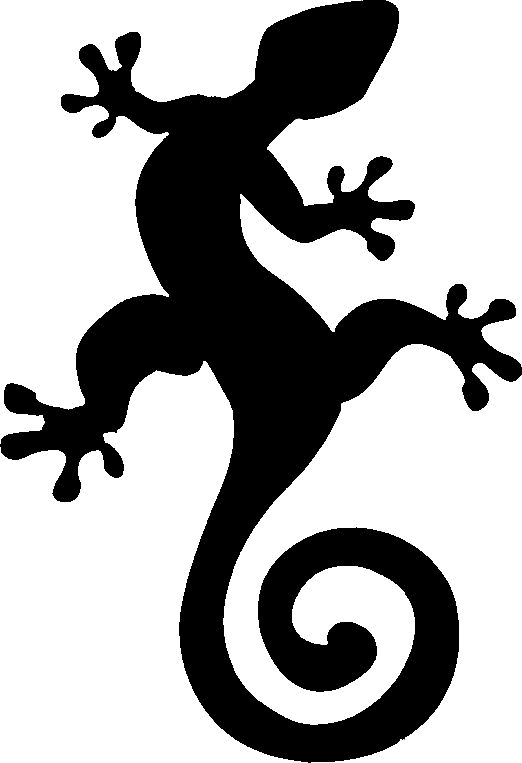 Lizard Stencil - Cliparts.co