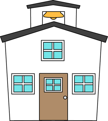 White Schoolhouse Clip Art - White Schoolhouse Image