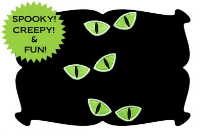Spooky Eyes Applique - DigiStitches