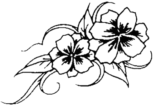 Flower Tattoo Stencil