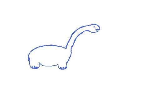 How to make a cartoon dinosaur