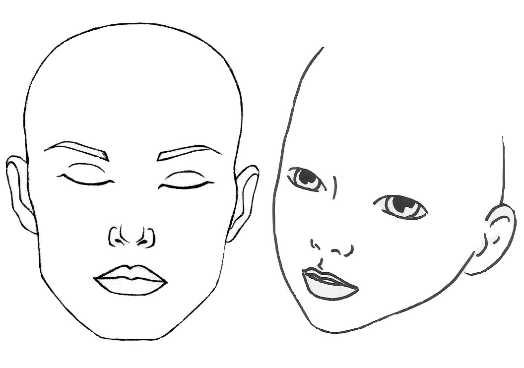 Blank Face Template | Face Paint World