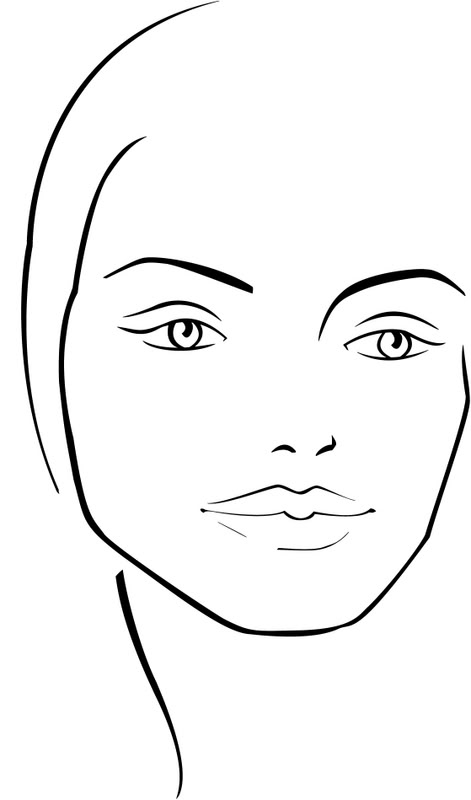 Blank Face Template For Make Up