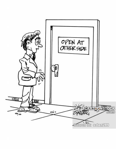 Open Door Cartoons and Comics - funny pictures from CartoonStock