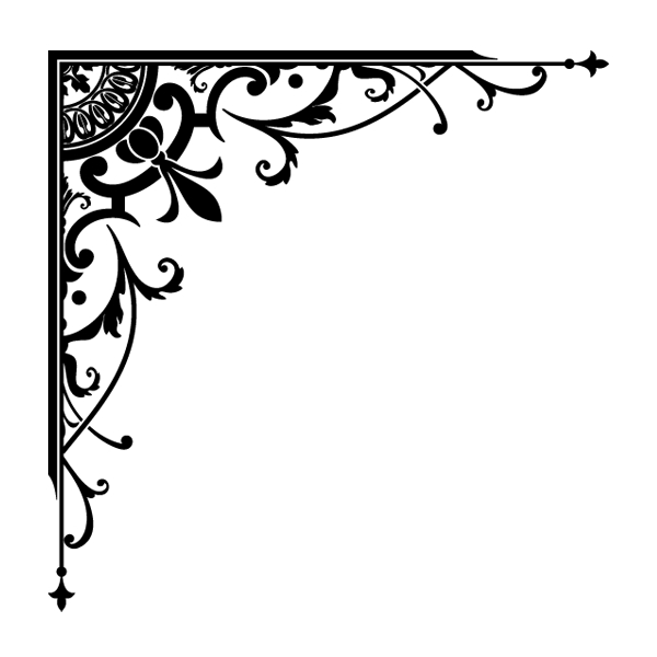 Stencil motifs corners