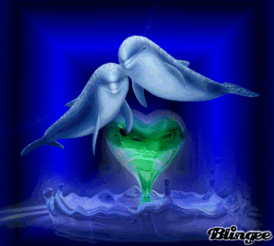 Dolphins in love Animated Picture Codes and Downloads #106875716 ...