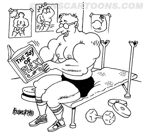 Health Exercise Cartoon 08 - CARTOONS | CUSTOM ILLUSTRATIONS