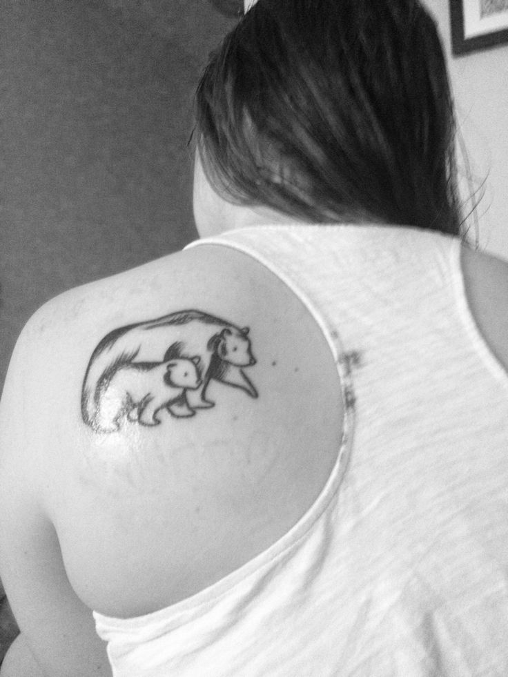 Small brown bear tattoo on shoulder | Tattoomagz.com › Tattoo ...