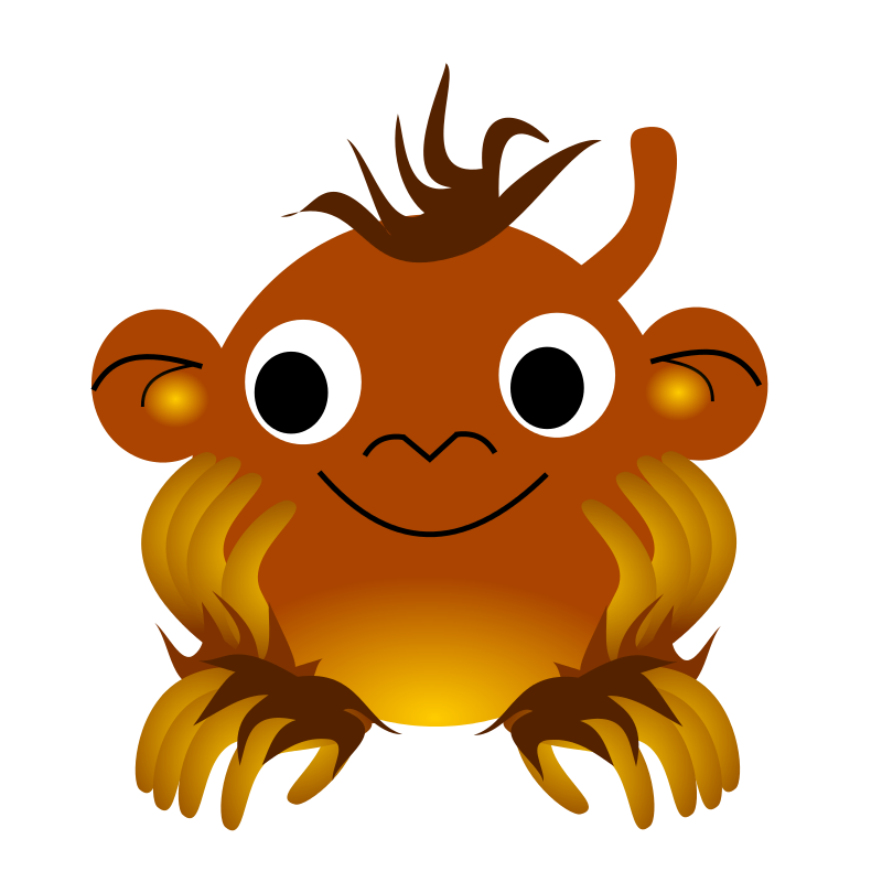 Chinese Zodiac Monkey - Free Zodiac Clip Art - BCDownload.