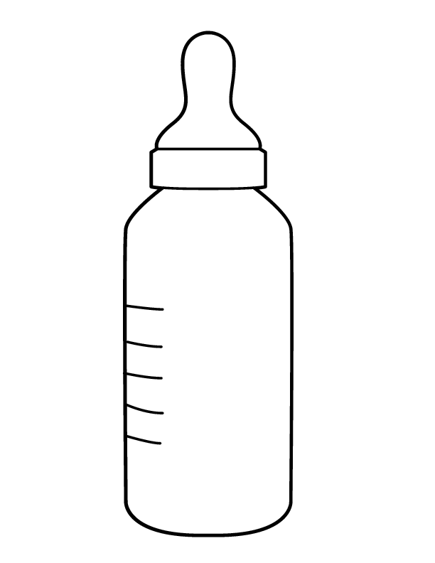 baby bottles and toys coloring pages - photo #47