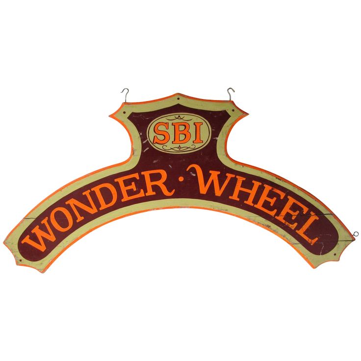 Wonder Wheel sign | Carnival Inspiration | Pinterest