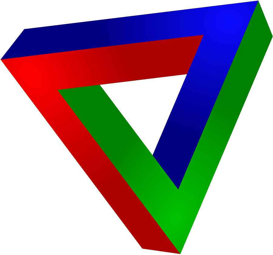 impossible triangle SVG Vector file, vector clip art svg file ...
