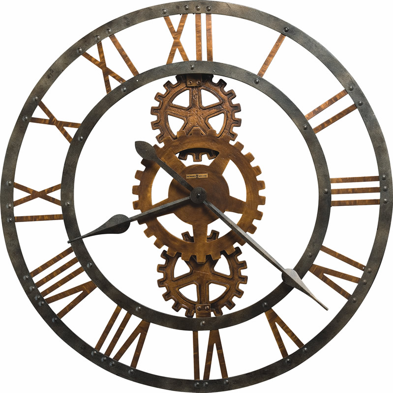 NEW Howard Miller Crosby Wall Clock in Antique Brass 625-517