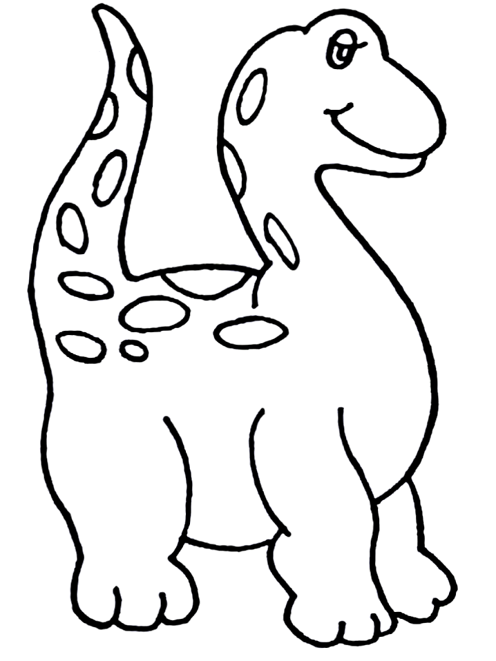 Dinosaur Outline Coloring Pages Kentbaby Pictures - ClipArt Best ...