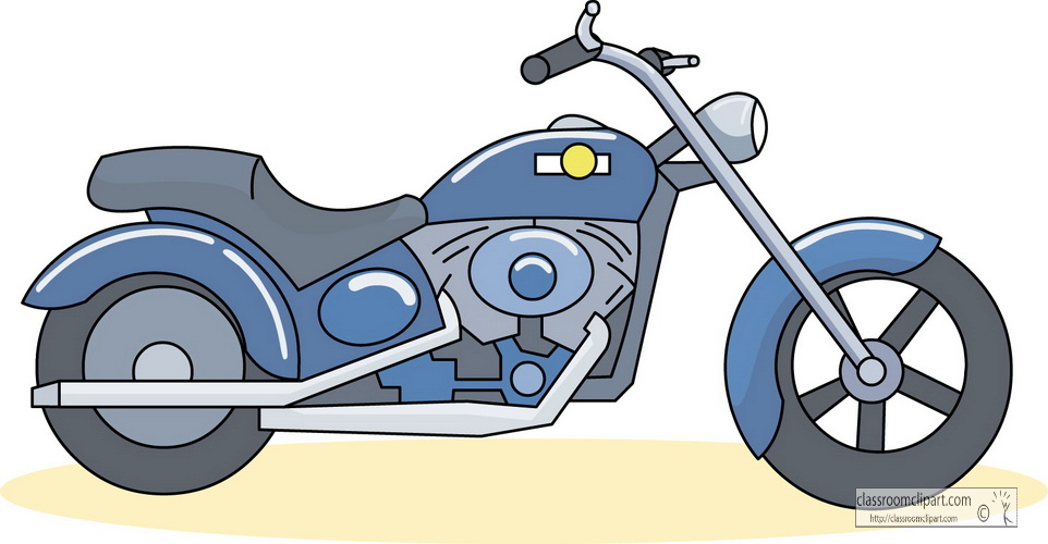 Motorcycle : motorcycle_chopper_04 : Classroom Clipart