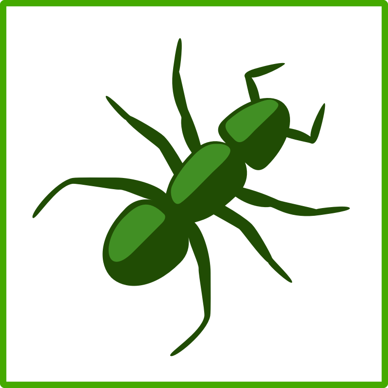 Clipart - Eco green ant icon