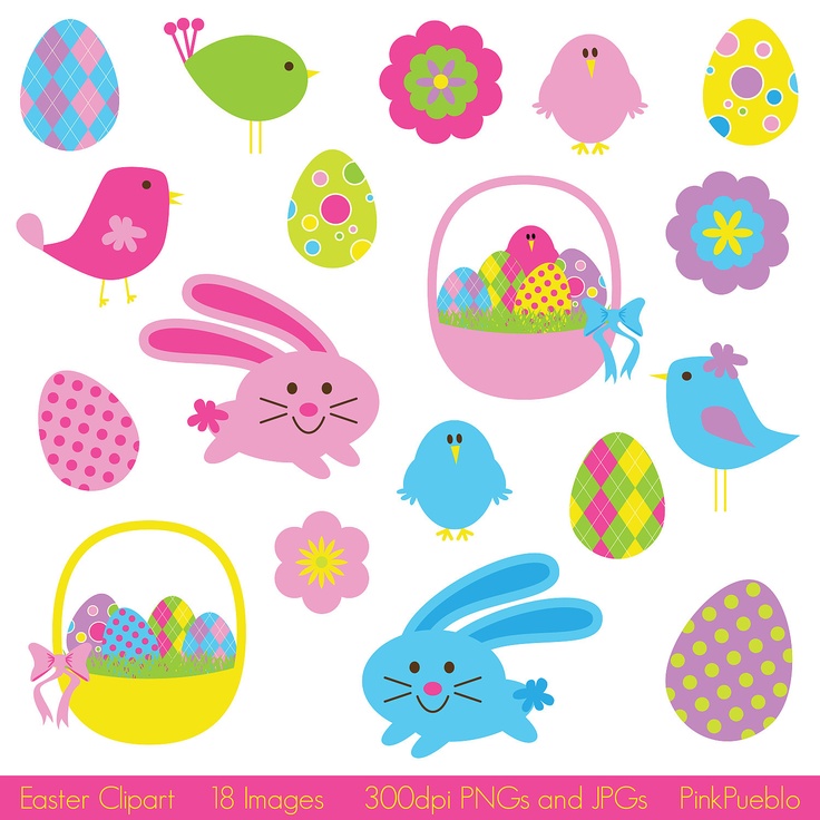 Easter Clipart, Easter Clip Art- Commercial and Personal Use