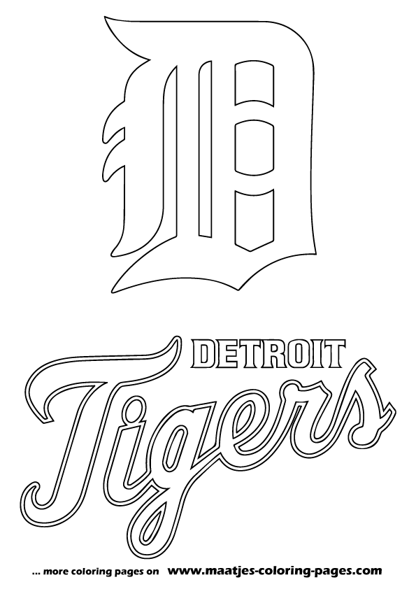 Pin Detroit Tigers Logo Coloring Pages on Pinterest