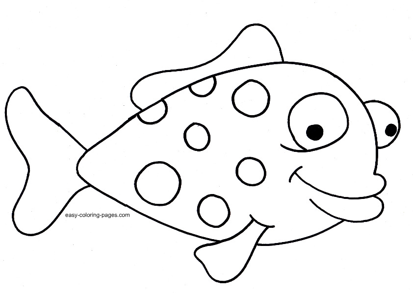 Rainbow Fish Outline Coloring Page, Rainbow Fish Outline Coloring ...