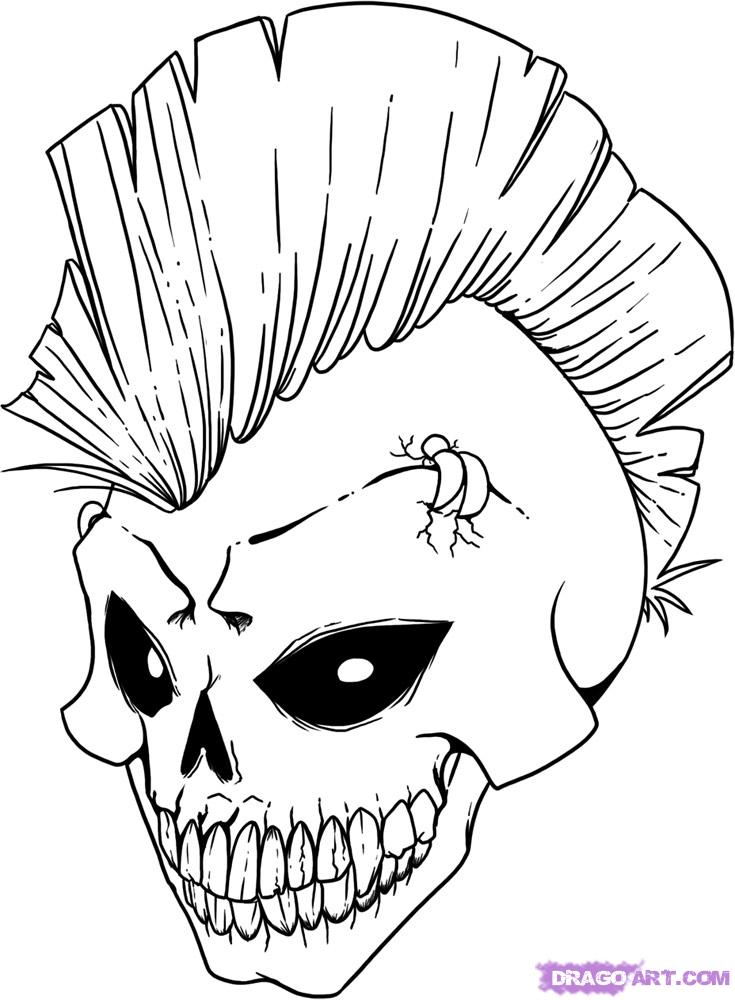 How to Draw a Skull, Step by Step, Skulls, Pop Culture, FREE ...