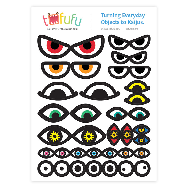 Monster Eyes Sticker Sheet : Customize Everyday by TofufuStudio