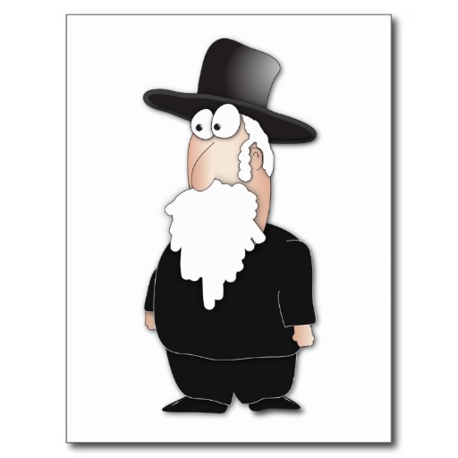 Funny Jewish rabbi - cool cartoon Postcards | Zazzle