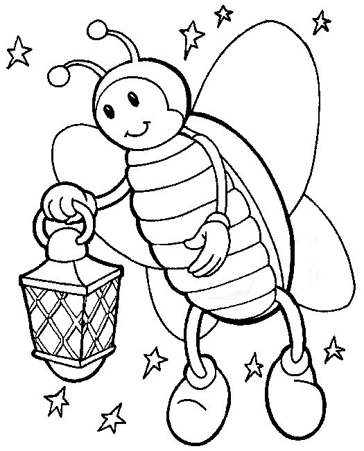 colorwithfun.com - Printable Coloring Pages of Insects For Kids