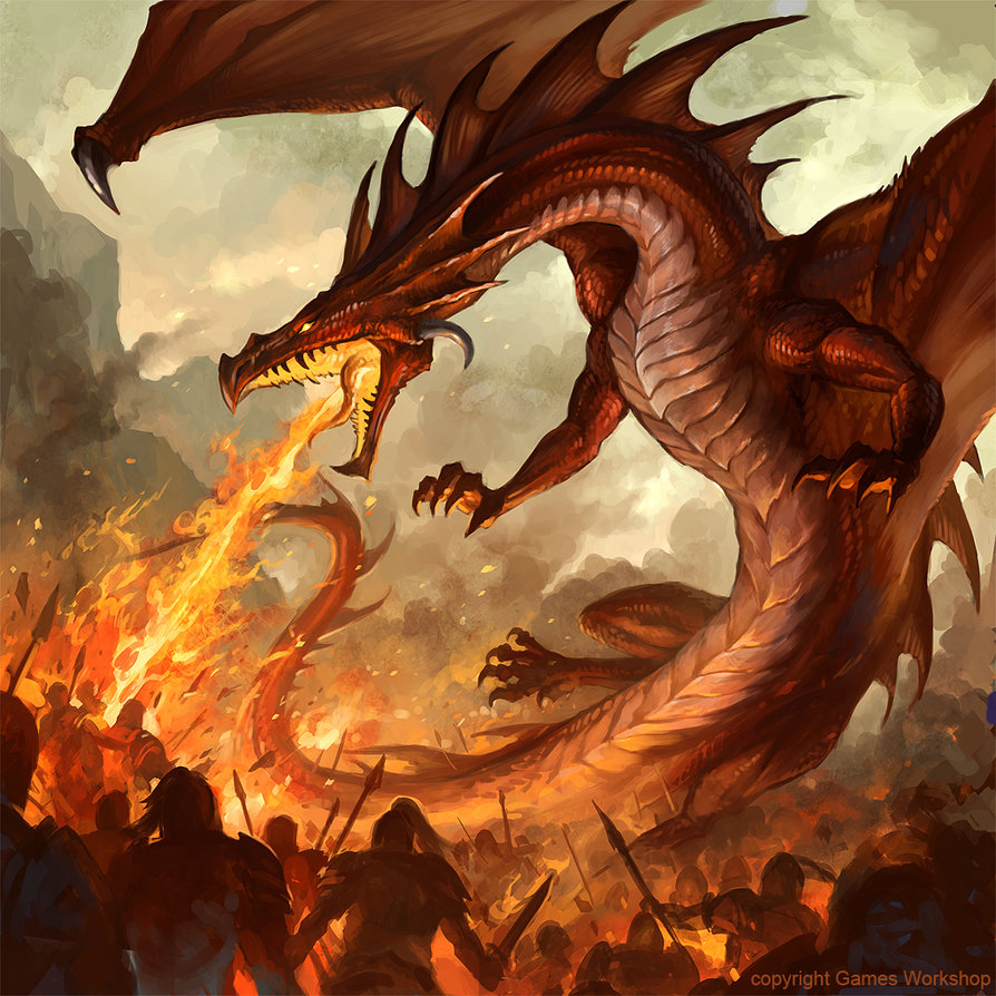 Fire Breathing Dragon by sandara on DeviantArt